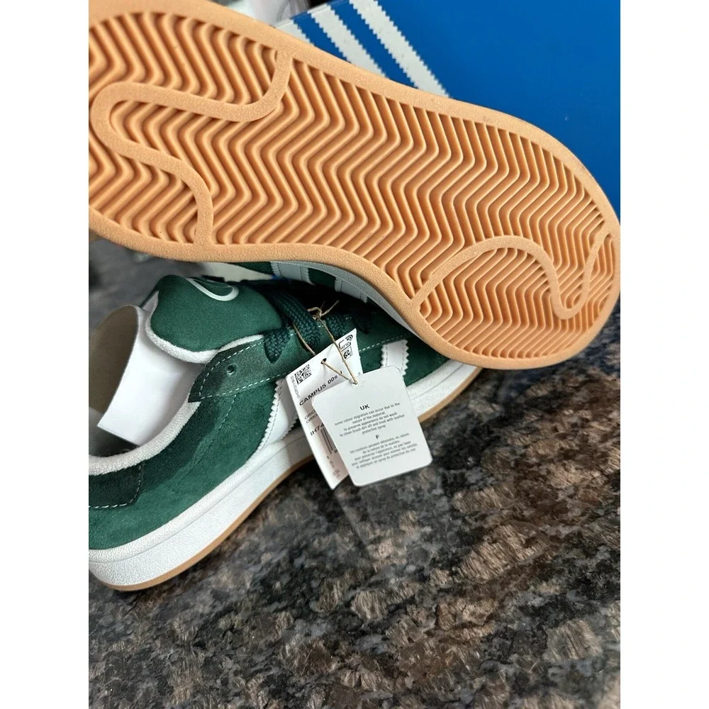 Adidas Originals Campus 00s Dark Green White GS Kids Shoes IH7492 302 Sz 5.5